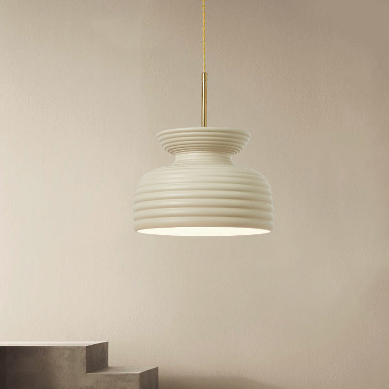 Traditional French Iron & Resin Round 1-Light Pendant Light For Dining Room