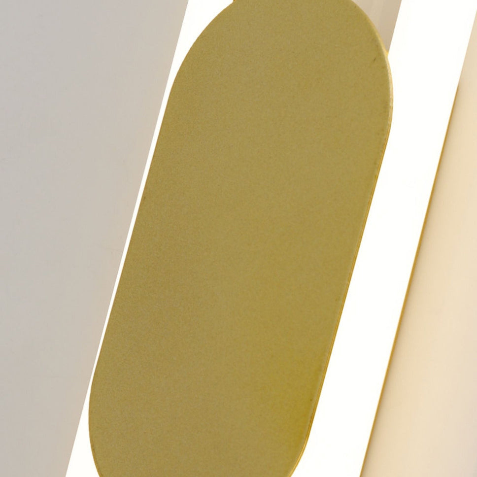 Contemporary Nordic Metal & Silicone Oval LED Wall Sconce Lamp For Bedroom And Living Room