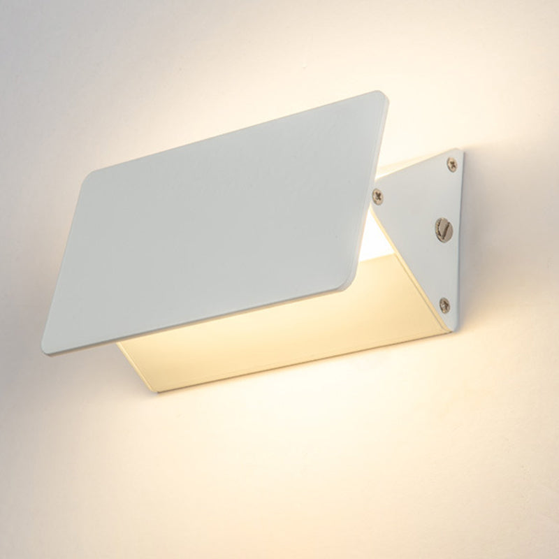 Modern Minimalist Aluminum Rectangular LED Wall Sconce Lamp For Bedroom And Living Room
