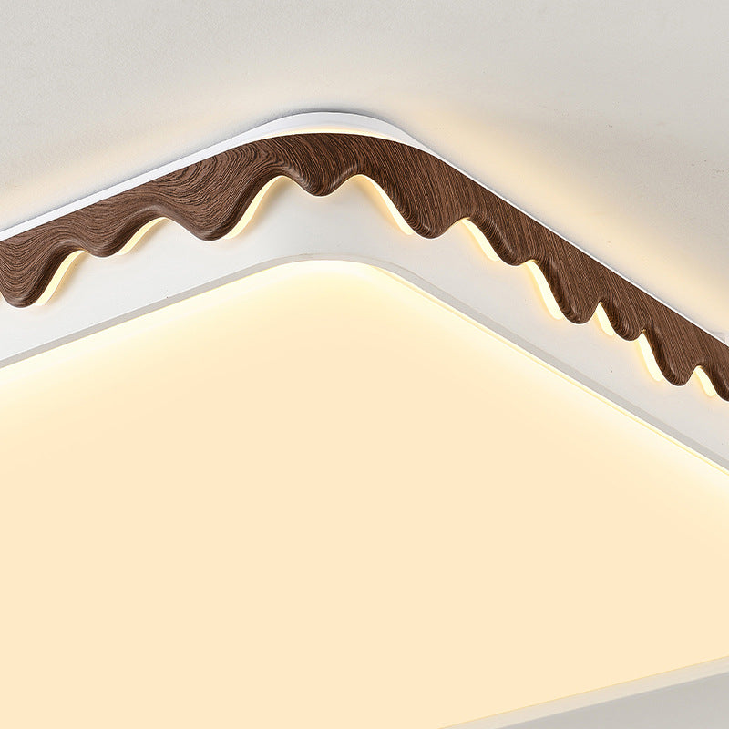 مصباح سقف LED هندسي تقليدي عتيق من الحديد والأكريليك لغرفة النوم وغرفة المعيشة