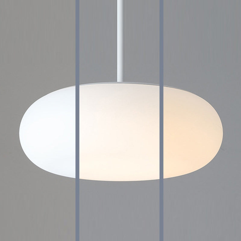 Modern Minimalist Iron & PE Apple Shape Round LED Pendant Light For Bedroom & Living Room