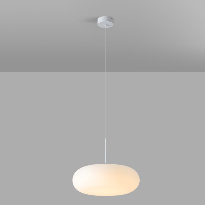 Modern Minimalist Iron & PE Apple Shape Round LED Pendant Light For Bedroom & Living Room