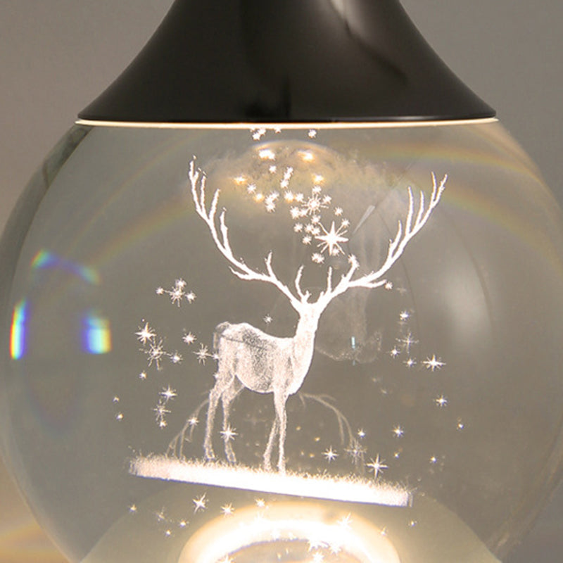 Modern Luxury Crystal Ball Aluminum Iron Round 1-Light Wall Sconce Lamp For Bedroom & Living Room