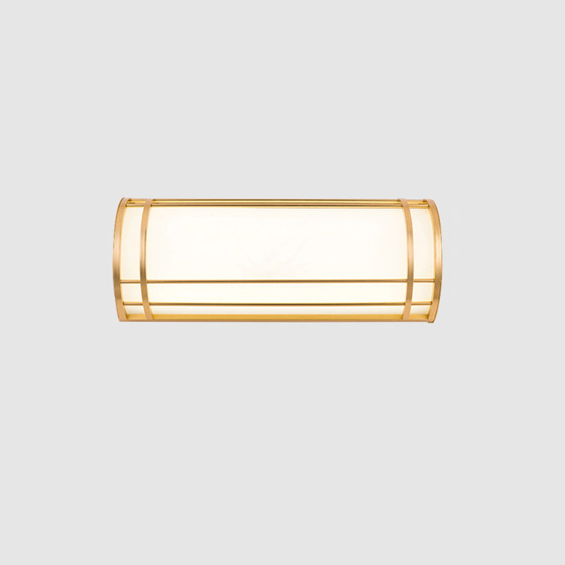 Modern Minimalist Acrylic Iron Half-Round Rectangular LED Wall Sconce Lamp For Outdoor