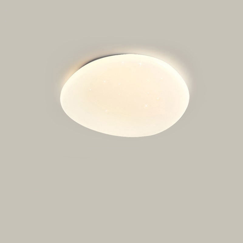 مصباح سقف LED عصري بسيط مصنوع من المعدن الأكريليك على شكل حصاة، مناسب لغرفة النوم