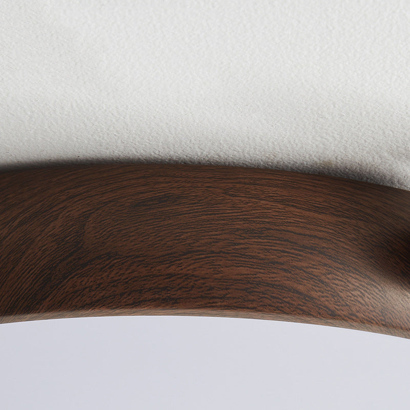 Traditional Chinese Acrylic Iron Globe-Shaped Round LED Flush Mount Ceiling Light For Bedroom