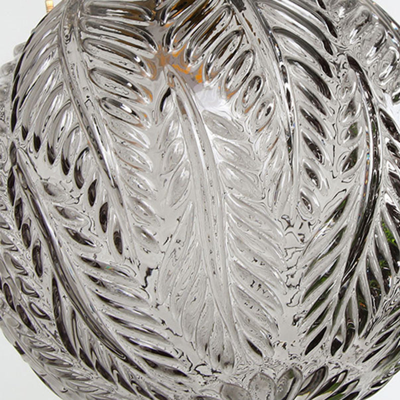 Traditional Japanese Brass Glass Bullet Square Round 1-Light Pendant Light For Bedroom