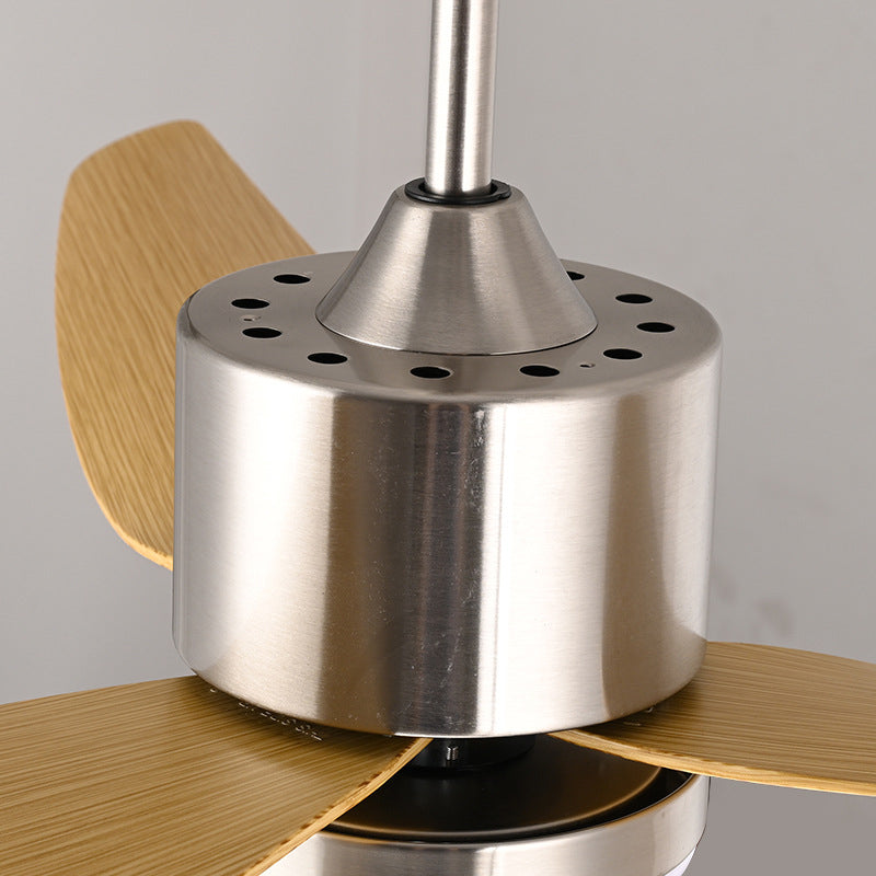 مروحة سقف دائرية معاصرة من الحديد الإسكندنافي ABS الأكريليك LED شبه مثبتة على السقف لغرفة النوم