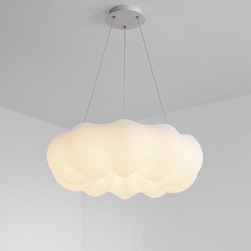 Contemporary Creative PE Iron Cloud-Shaped LED Chandelier For Living Room
