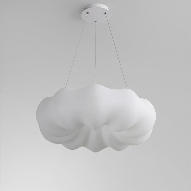 Contemporary Creative PE Iron Cloud-Shaped LED Chandelier For Living Room