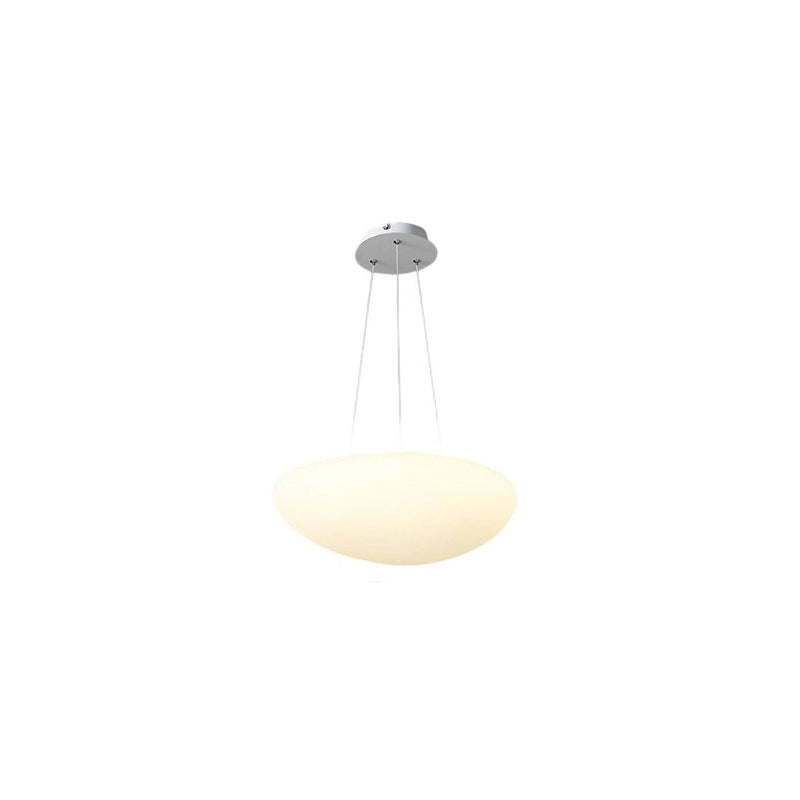 Contemporary Creative Metal PE Pebble-Shaped LED Chandelier For Living Room