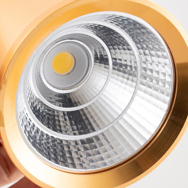 Contemporary Nordic Aluminum Glass Cylindrical LED Flush Mount Ceiling Light Spotlight For Hallway & Living Room