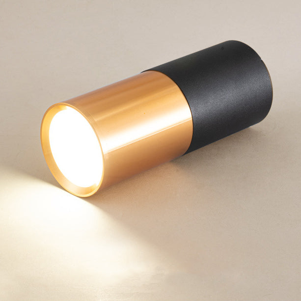 Contemporary Nordic Aluminum Glass Cylindrical LED Flush Mount Ceiling Light Spotlight For Hallway & Living Room