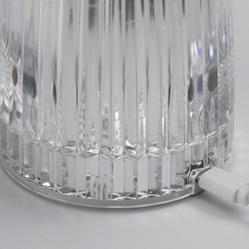 Contemporary Creative Rechargeable Acrylic Jellyfish Cordless LED Table Lamp Night Light For Bedroom