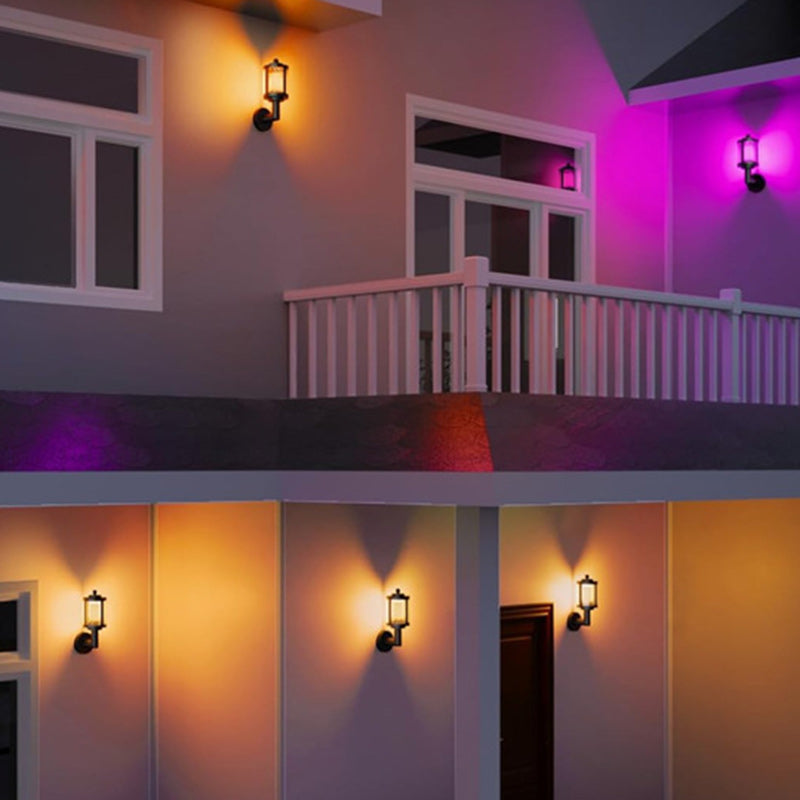 Contemporary Retro Waterproof Aluminum Acrylic Cylindrical LED Smart Wall Sconce Lamp For Garden & Outdoor Patio