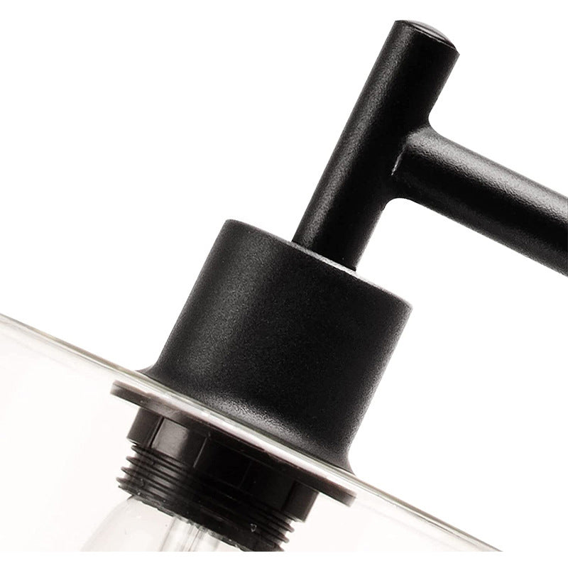 Modern Minimalist Iron Glass Pillar 1-Light Standing Floor Lamp For Living Room And Bedroom