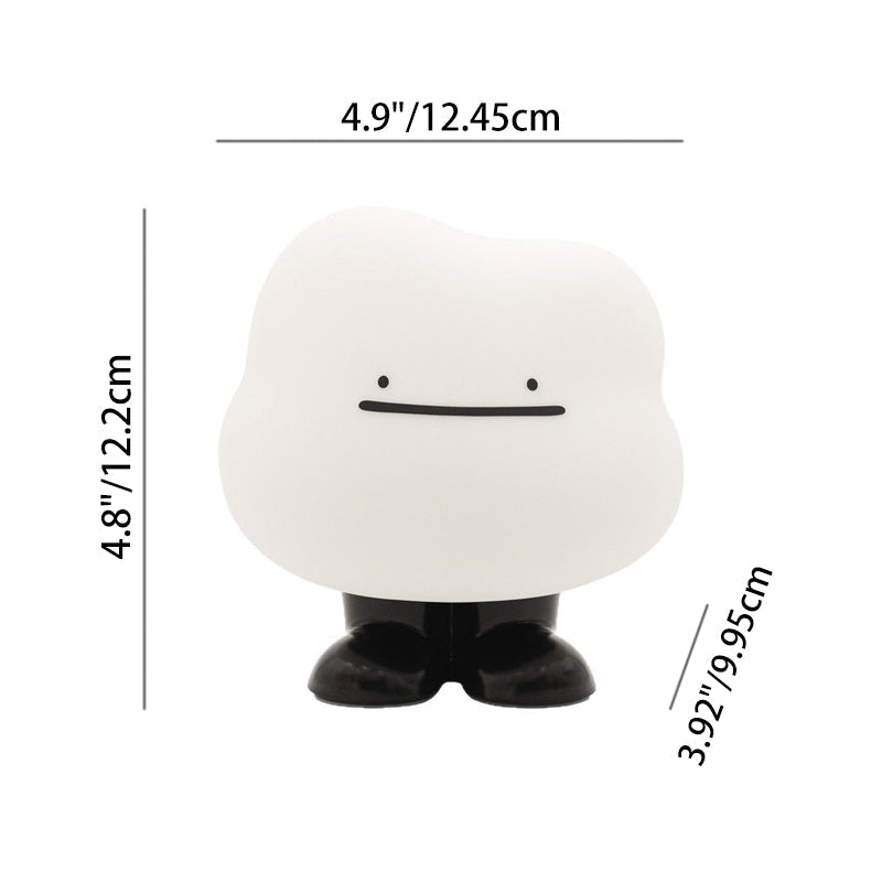 Contemporary Creative Silicone ABS Cute Cloud LED Rechargeable Night Light Table Lamp For Bedroom