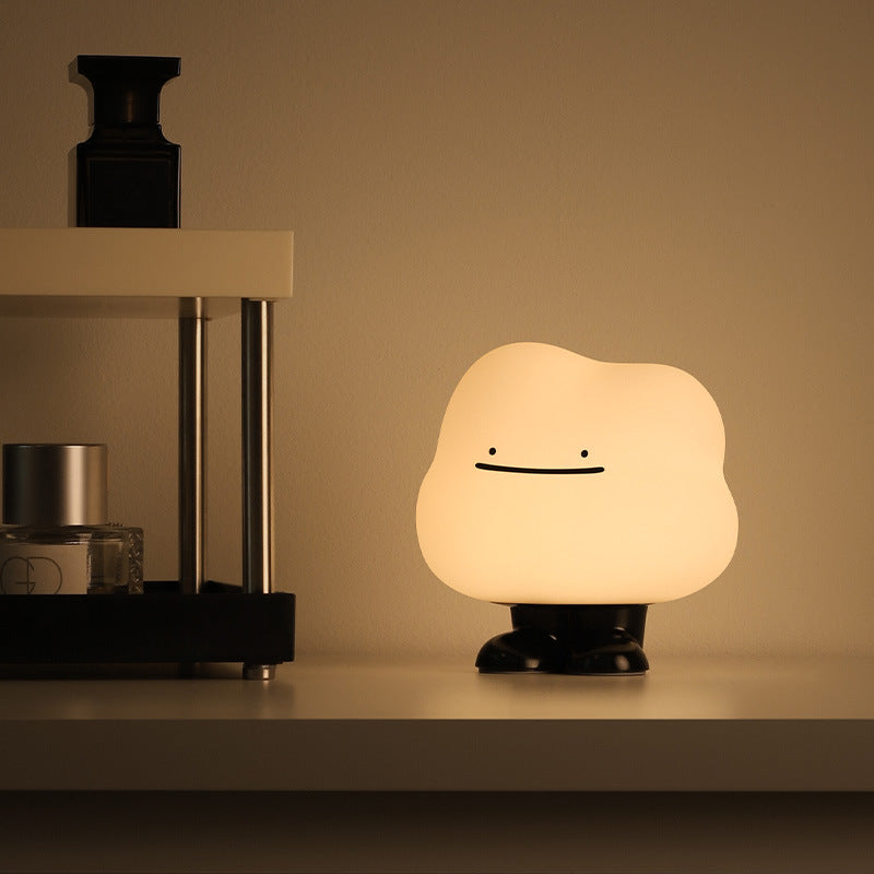 Contemporary Creative Silicone ABS Cute Cloud LED Rechargeable Night Light Table Lamp For Bedroom