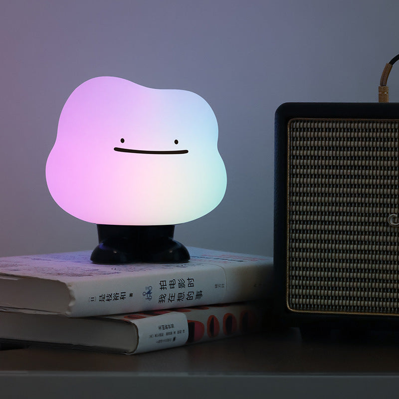 Contemporary Creative Silicone ABS Cute Cloud LED Rechargeable Night Light Table Lamp For Bedroom