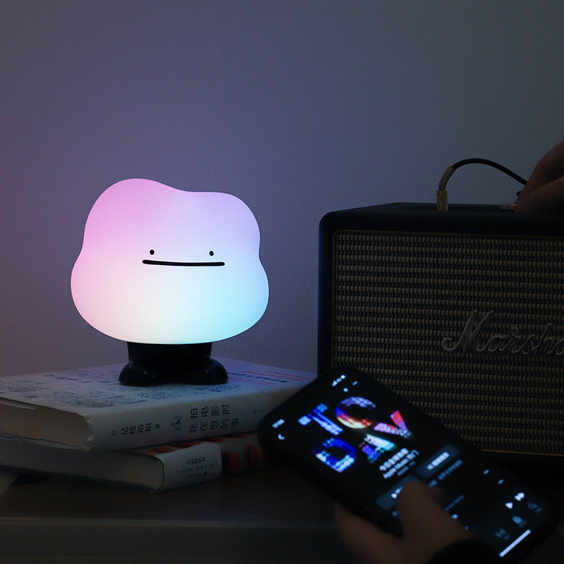 Contemporary Creative Silicone ABS Cute Cloud LED Rechargeable Night Light Table Lamp For Bedroom