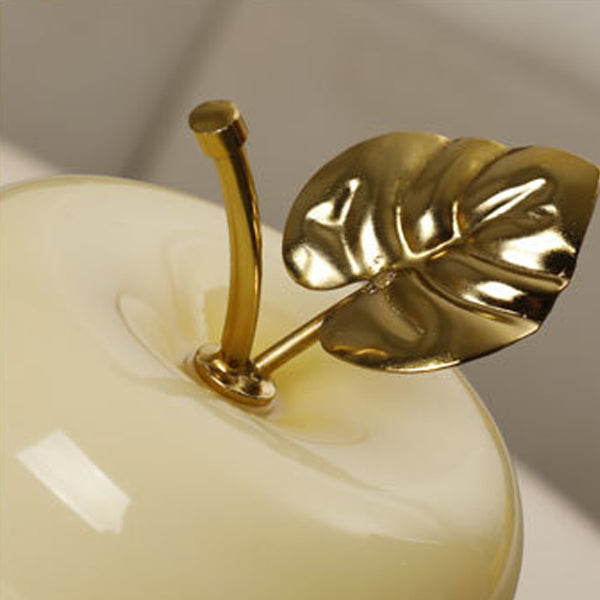 Contemporary Creative Battery Iron & Glass Apple-Shaped LED Table Lamp Night Light For Bedroom