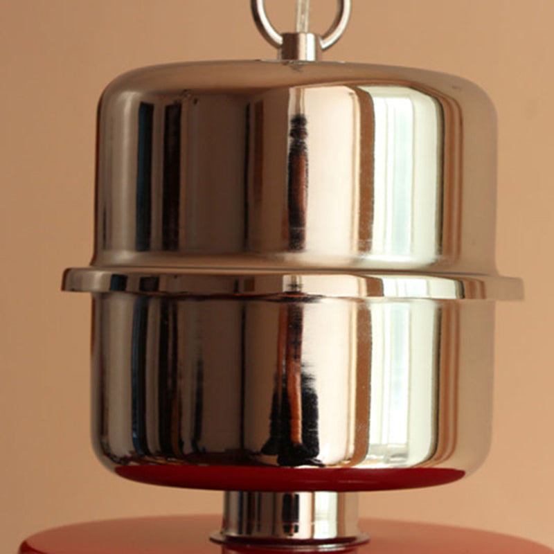 Contemporary Industrial Iron Bowl-Shaped Round 1-Light Pendant Light For Dining Room