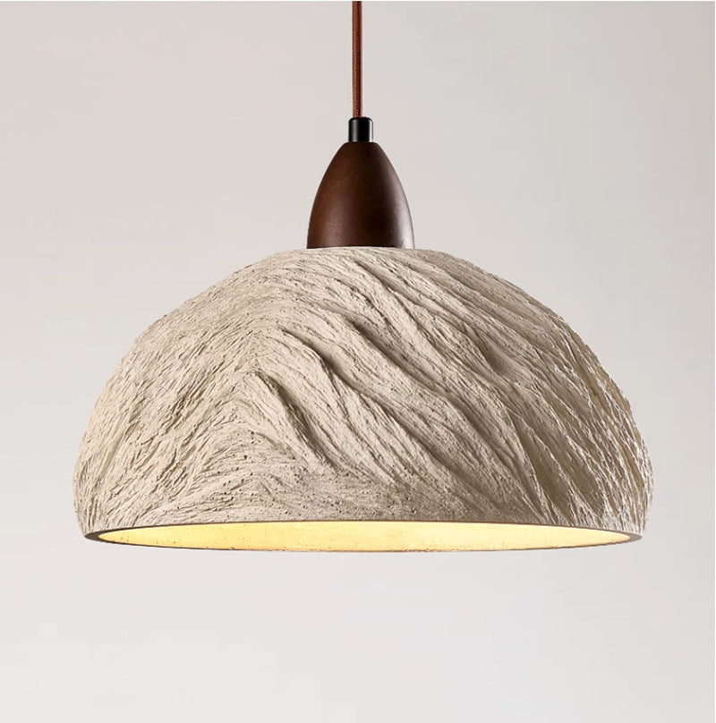 مصباح معلق خشبي أسطواني ياباني تقليدي، مصباح واحد لغرفة المعيشة