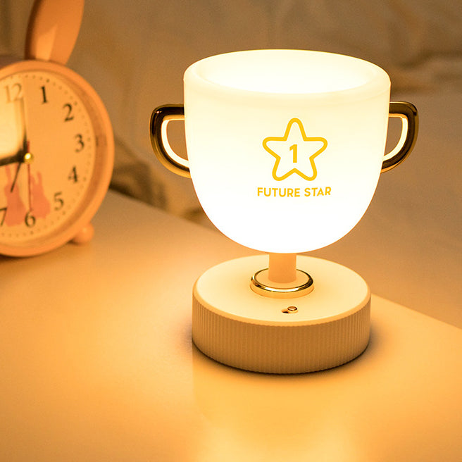 Contemporary Creative Cup Plastic LED Table Lamp For Living Room