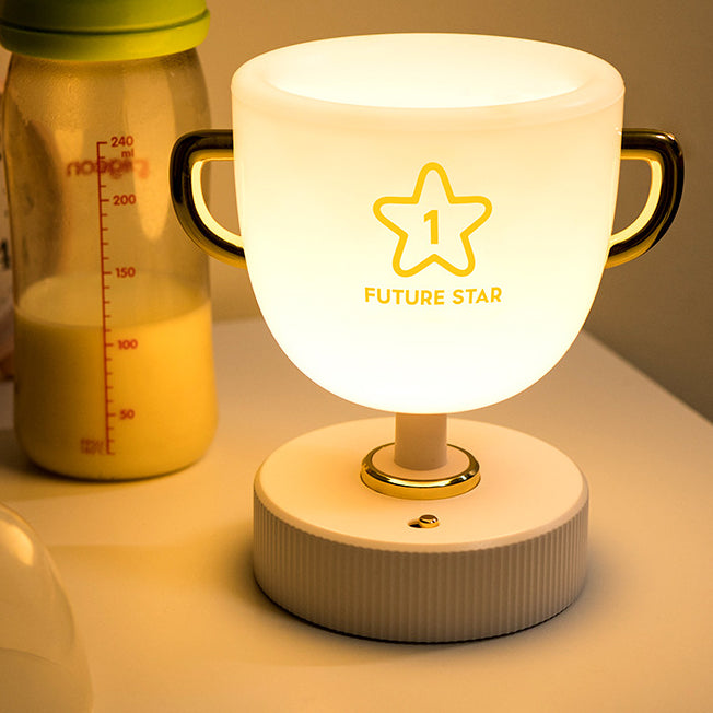 Contemporary Creative Cup Plastic LED Table Lamp For Living Room