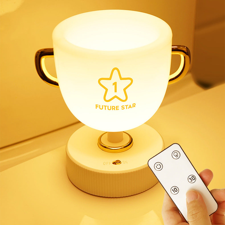 Contemporary Creative Cup Plastic LED Table Lamp For Living Room
