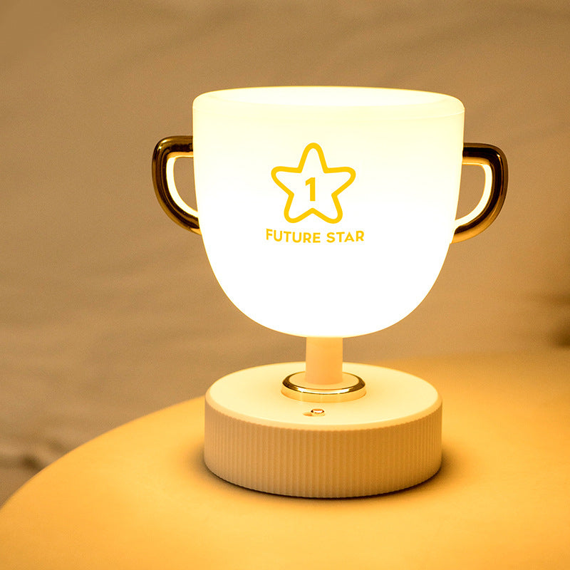 Contemporary Creative Cup Plastic LED Table Lamp For Living Room