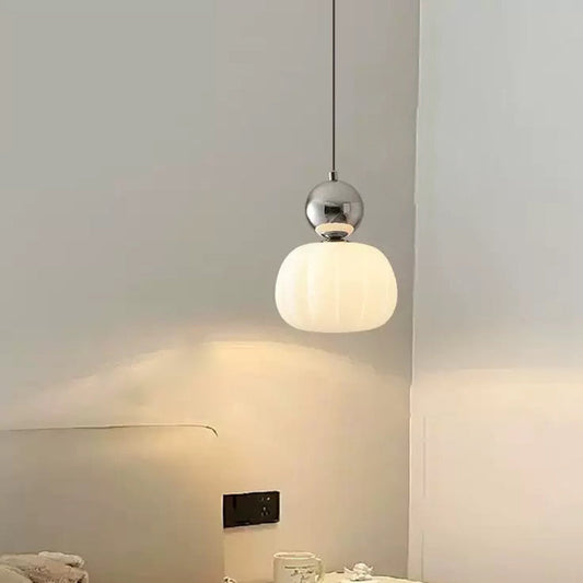 寝室用 北欧風 ラウンドアイアンアクリルペンダントライト 1灯