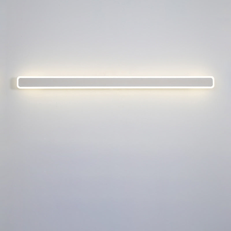 مصباح حائط LED مستطيل الشكل مصنوع من الحديد والأكريليك بتصميم عصري بسيط لغرفة المعيشة