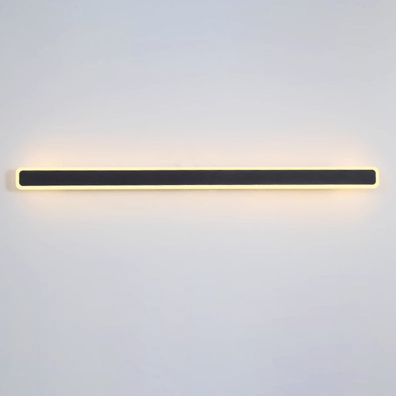 مصباح حائط LED مستطيل الشكل مصنوع من الحديد والأكريليك بتصميم عصري بسيط لغرفة المعيشة