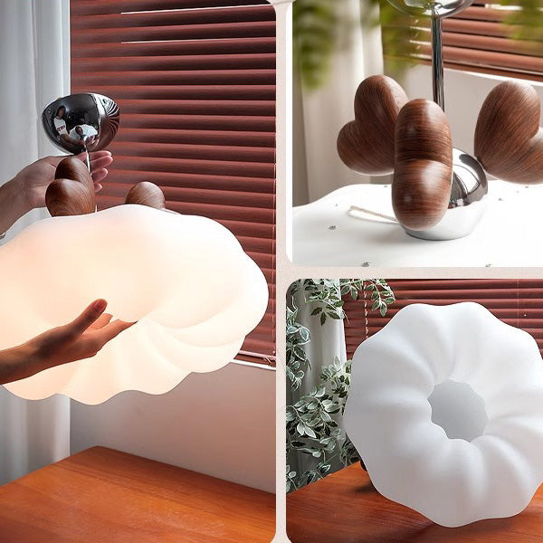 Contemporary Creative Pumpkin Heart-Shaped Iron Acrylic LED Semi-Flush Mount Ceiling Light For Bedroom