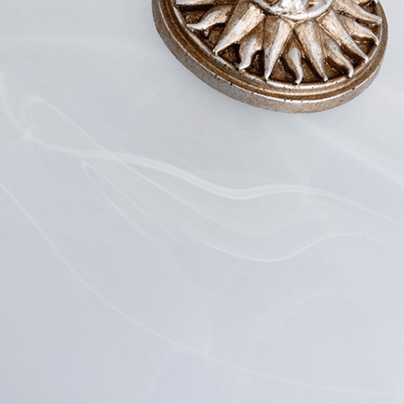 伝統的な素朴な丸型ひまわり樹脂ガラス3灯フラッシュマウントシーリングライト(リビングルーム用)