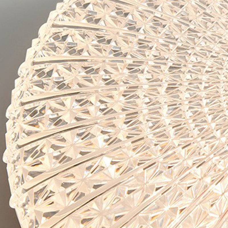 مصباح سقف LED دائري معاصر بتصميم مربعات من الخشب الأكريليكي، مثبت على السقف لغرفة المعيشة