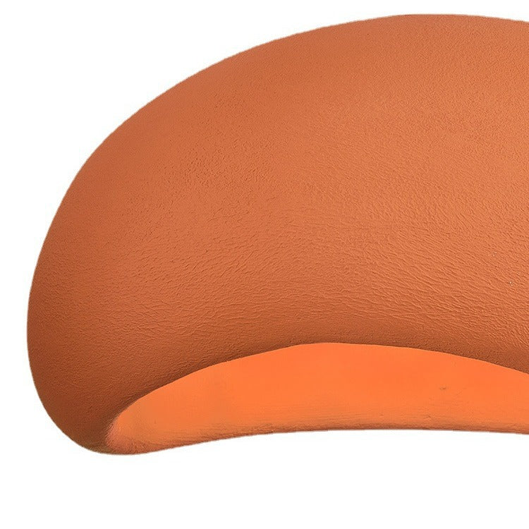 مصباح معلق معاصر على شكل قوس بيضاوي من البوليسترين عالي الكثافة، مزود بمصباح واحد لغرفة المعيشة