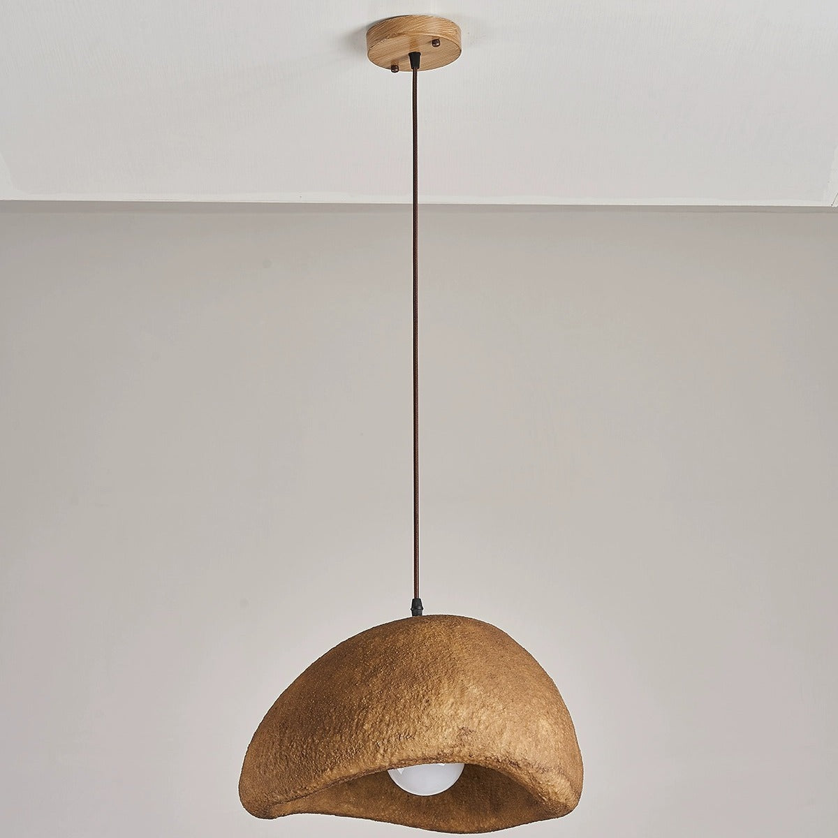 Contemporary Vintage Irregular Round Clouds Iron Resin 1-Light Pendant Light For Living Room