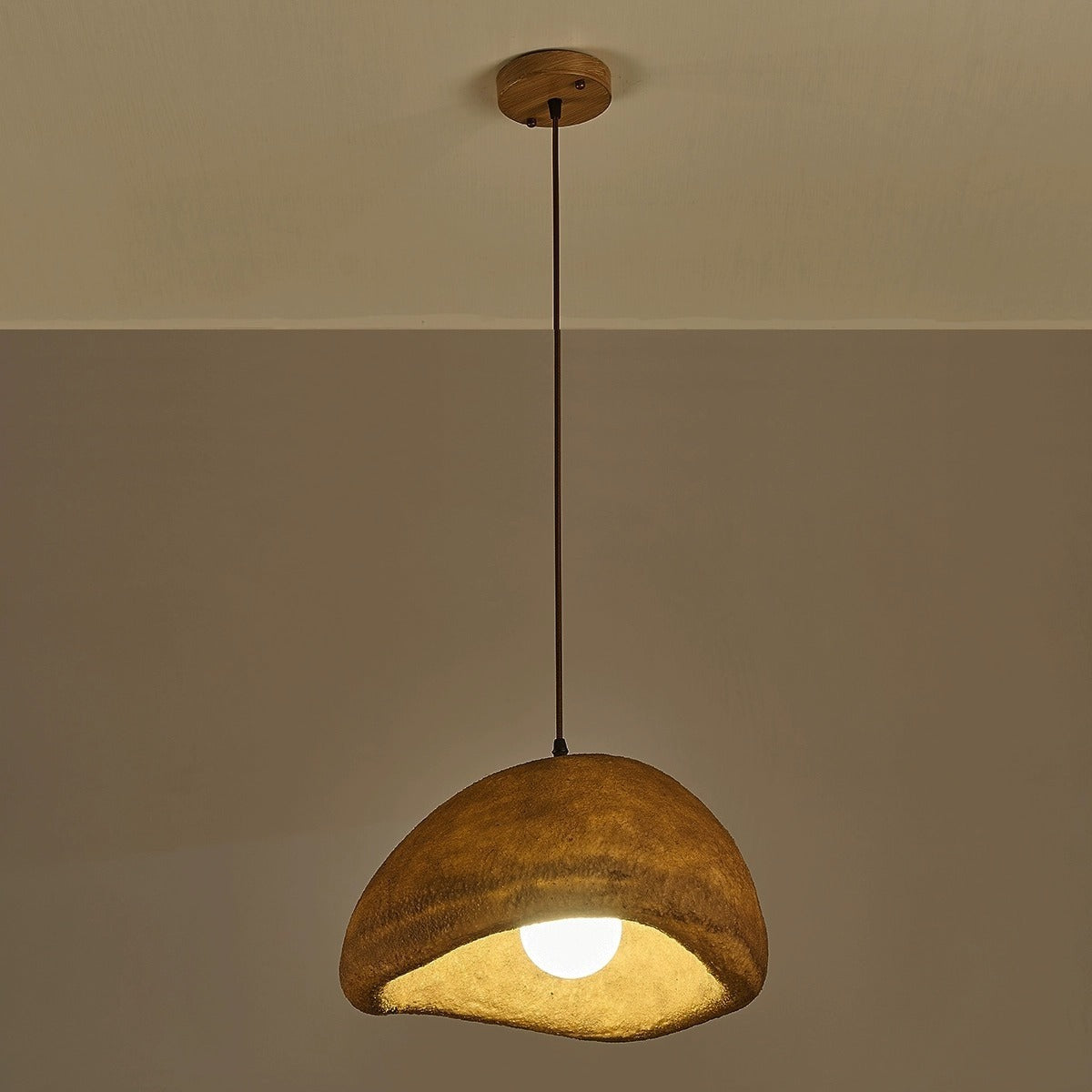 Contemporary Vintage Irregular Round Clouds Iron Resin 1-Light Pendant Light For Living Room