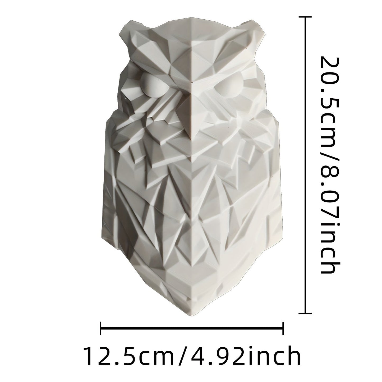 Contemporary Creative 3D Printed Eagle Owl Plastic LED Wall Sconce Lamp For Living Room