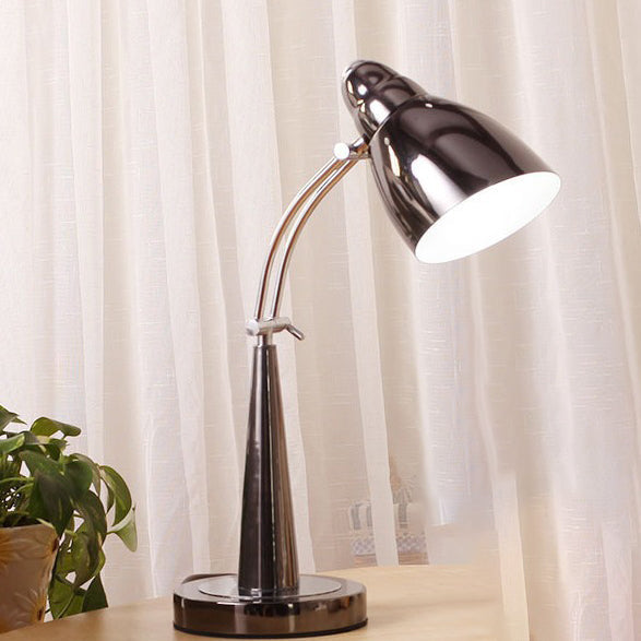 Traditional Vintage Rotatable Angle Dome Cone Iron Frame 1-Light Table Lamp For Living Room
