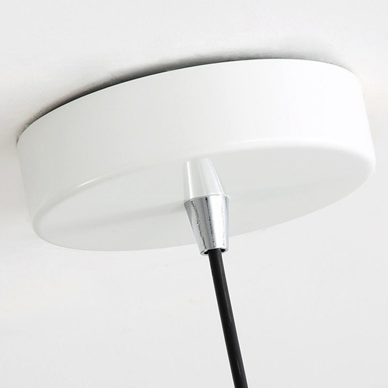 Contemporary Creative Round Cone Iron Shade 1-Light Pendant Light For Bedroom