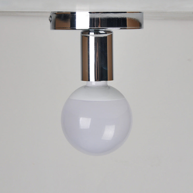 Modern Simplicity Cylinder Iron 1-Light Flush Mount Ceiling Light For Hallway