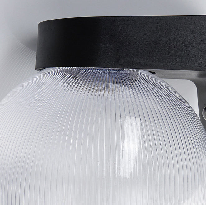 Modern Simplicity Waterproof Orb Polycarbonate Acrylic 1-Light Wall Sconce Lamp For Outdoor Patio