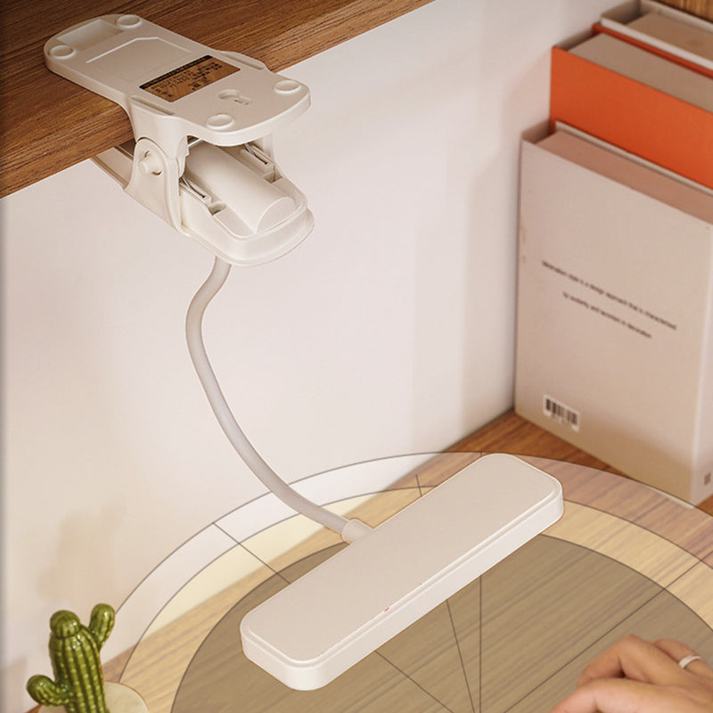Modern Simplicity Clip Rectangle Hose ABS LED Table Lamp For Bedroom