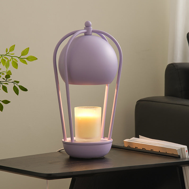 Contemporary Creative Dome Hot Air Balloon Shape Hardware 1-Light Aromatherapy Melted Wax Table Lamp For Bedroom
