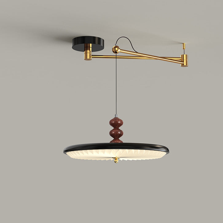 مصباح LED معاصر من الحديد المطاوع بتصميم نورديك، مصنوع من الخرز الدائري البيضاوي المتأرجح، مصنوع من مادة البولي فينيل كلوريد لغرفة المعيشة
