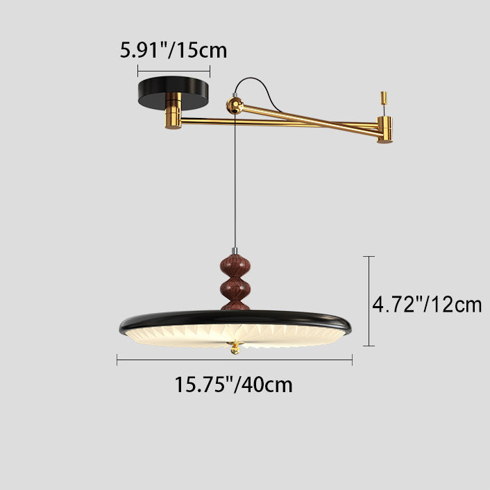 مصباح LED معاصر من الحديد المطاوع بتصميم نورديك، مصنوع من الخرز الدائري البيضاوي المتأرجح، مصنوع من مادة البولي فينيل كلوريد لغرفة المعيشة
