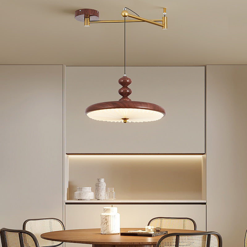 مصباح LED معاصر من الحديد المطاوع بتصميم نورديك، مصنوع من الخرز الدائري البيضاوي المتأرجح، مصنوع من مادة البولي فينيل كلوريد لغرفة المعيشة